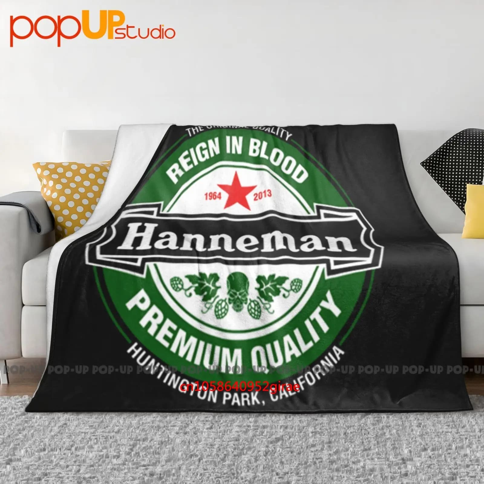 Jeff Hanneman Tribute Coperta ultra morbida trapunta invernale Copridivano Copriletto
