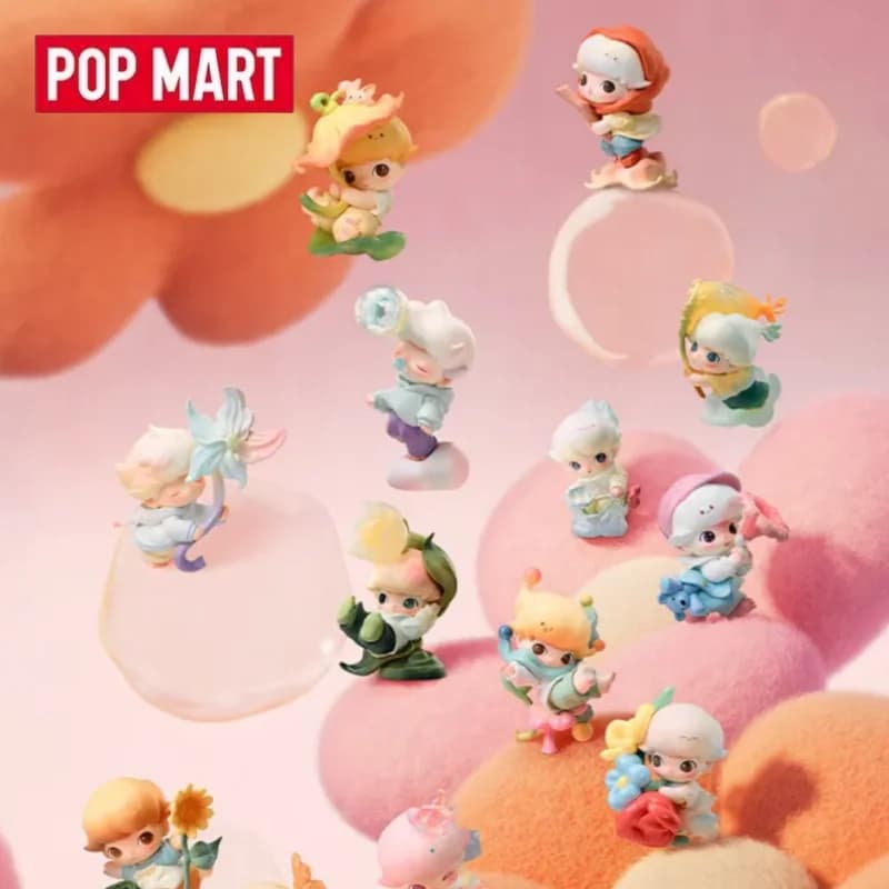 POPMART DIMOO MOMENTS IN BLOOM Serie Blind Box Giocattoli Kawaii Anime Action Figure Sorpresa Sacchetto Misterioso Mystery Box