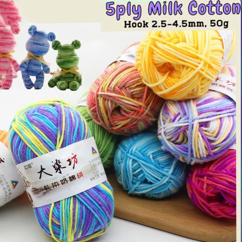Romanzo funzionale filato all'uncinetto in cotone al latte cucito per borsa coperta fai da te per maglieria a mano per tappeti da cesto per palla di filato cuscino