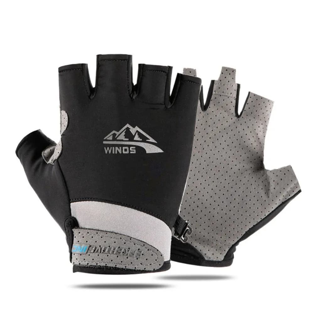 2024 Touch Screen Ice Silk Gloves Anti-uv Breathable Sunscreen Gloves Highly Elastic Half Finger Gloves Cycling Driving