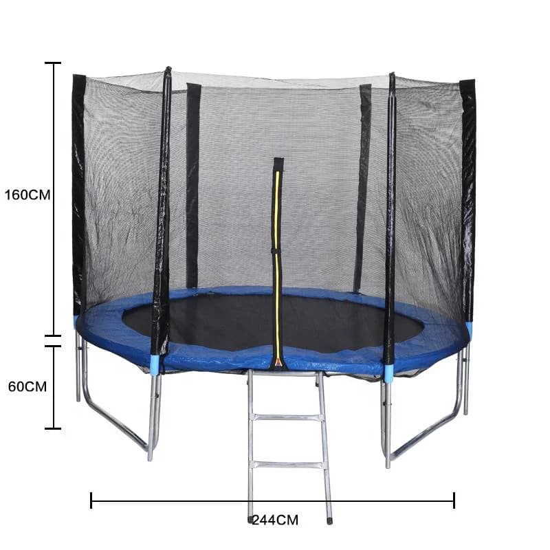 Trampolino elastico singolo per bambini con telaio in acciaio per parchi giochi all'aperto, consigliato dai produttori 2024 - Promozione in saldo