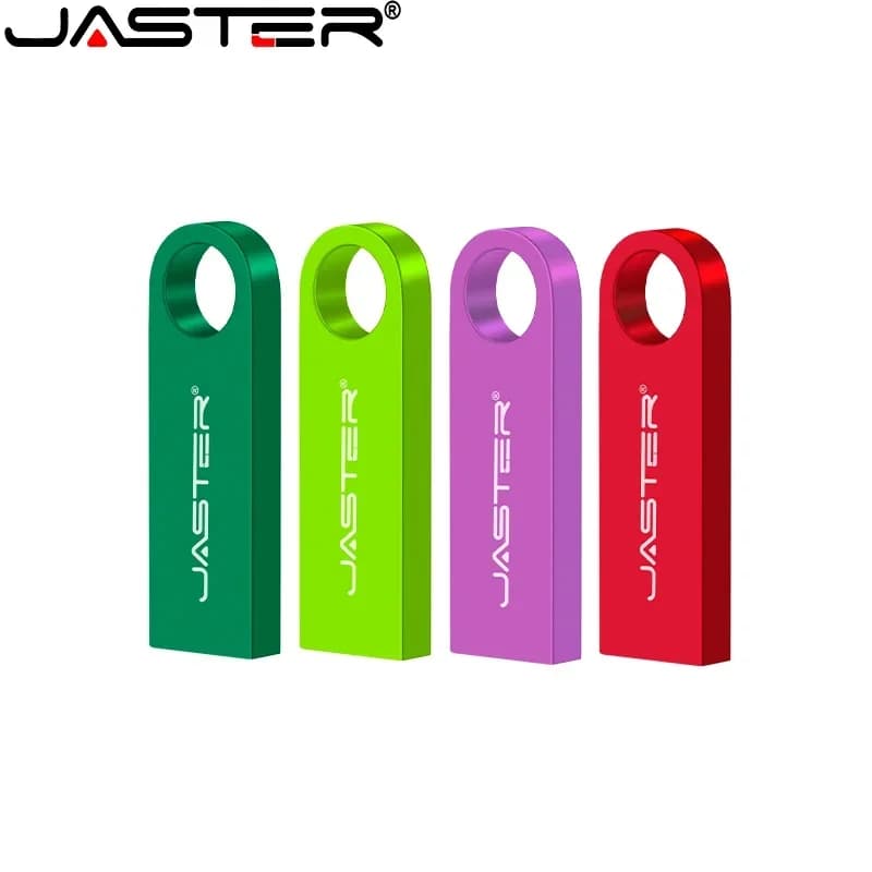 Chiavetta USB 2.0 in metallo JASTER Chiavetta USB ad alta velocità da 128 GB 64 GB 32 GB con portachiavi Memory Stick da 16 GB Regalo creativo Chiavetta USB