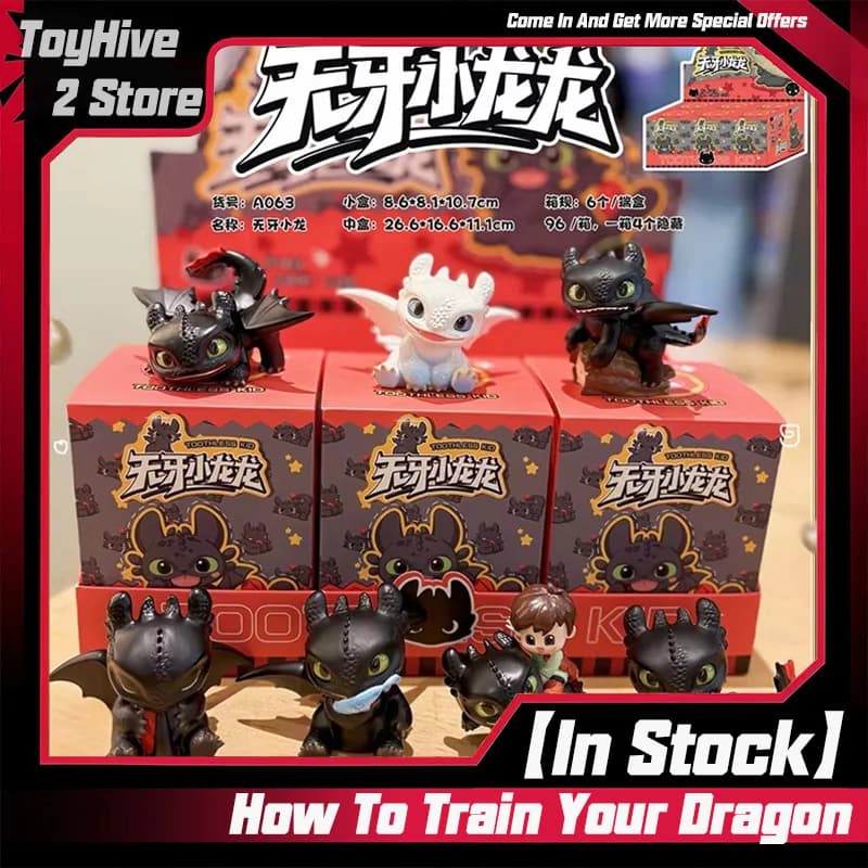 【In Stock】Cute Cartoon Characters How To Train Your Dragon Toothless Series Of Creative Blind Boxes Desktop Decoration Gift Toys