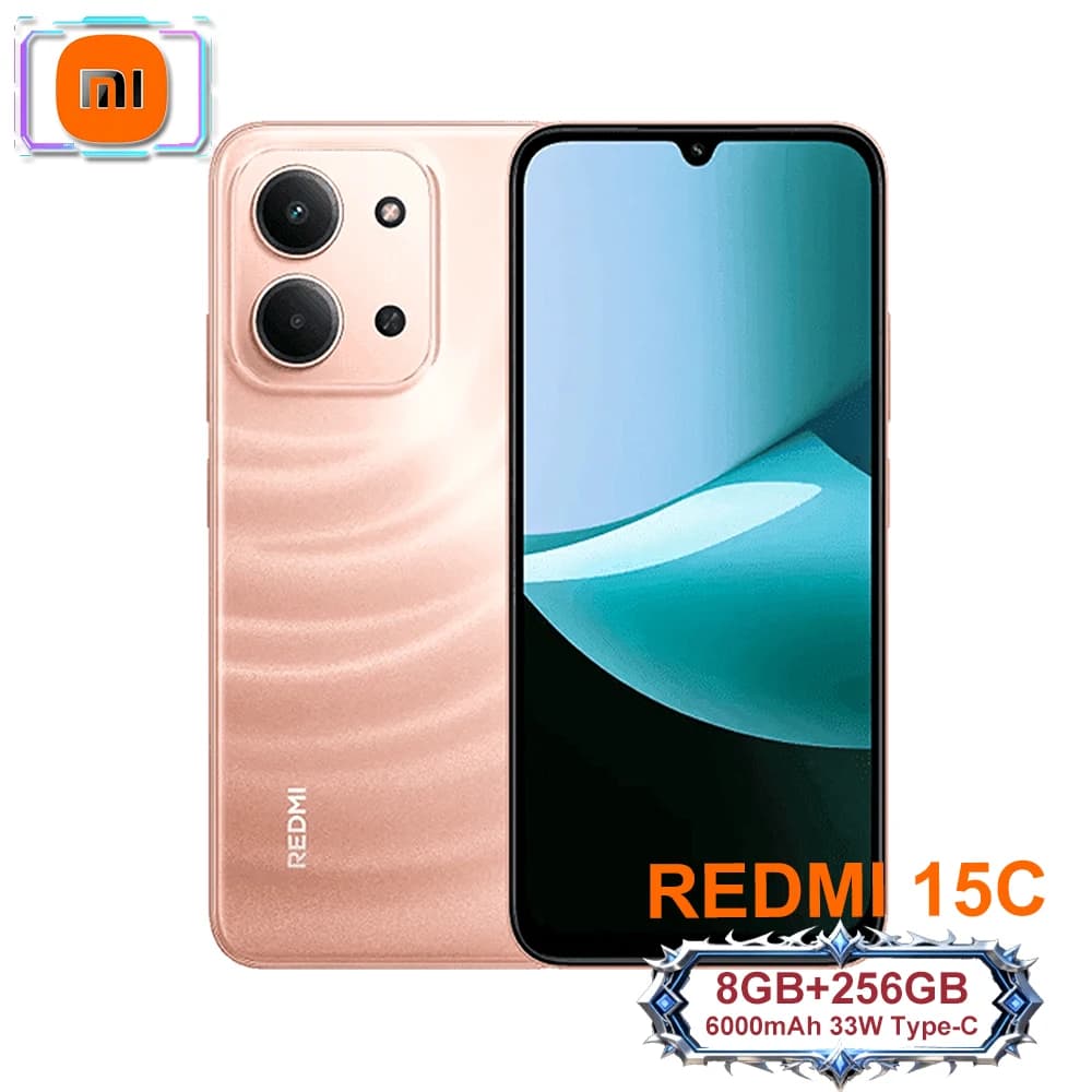 Xiaomi Redmi 15C: Smartphone alla Moda con Batteria a Lunga Durata da 6000mAh, Display LCD da 6.9 Pollici a 120Hz, Fotocamera 50MP+8MP, GPS/NFC [Specifiche EU/US/UK]