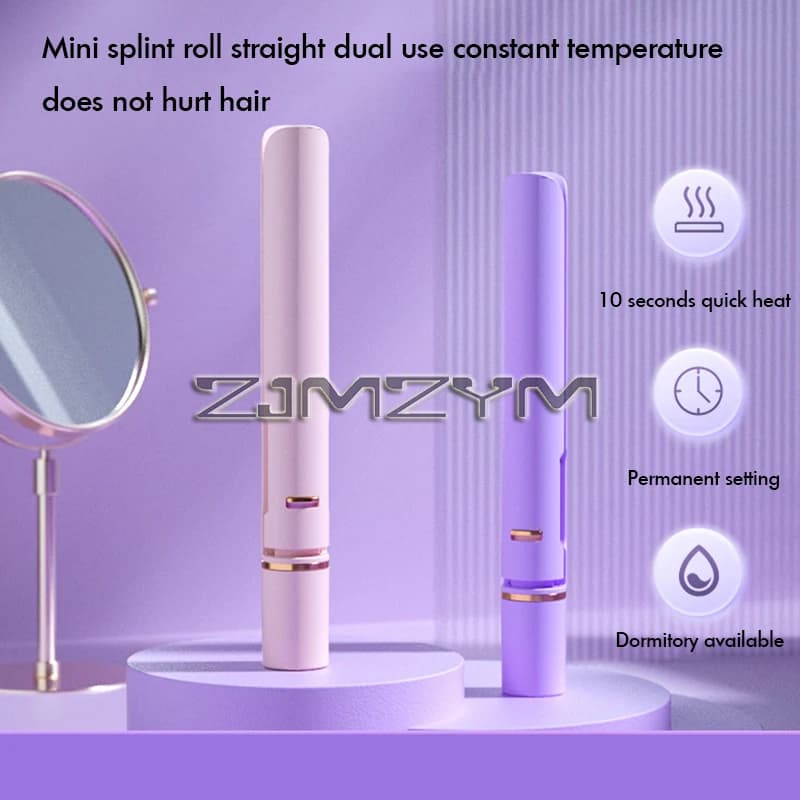 Piastra per capelli elettrica Mini Flat Quick Heat nessun danno frangia Curling Dual Purpose Flat Hair Board strumenti per parrucchieri