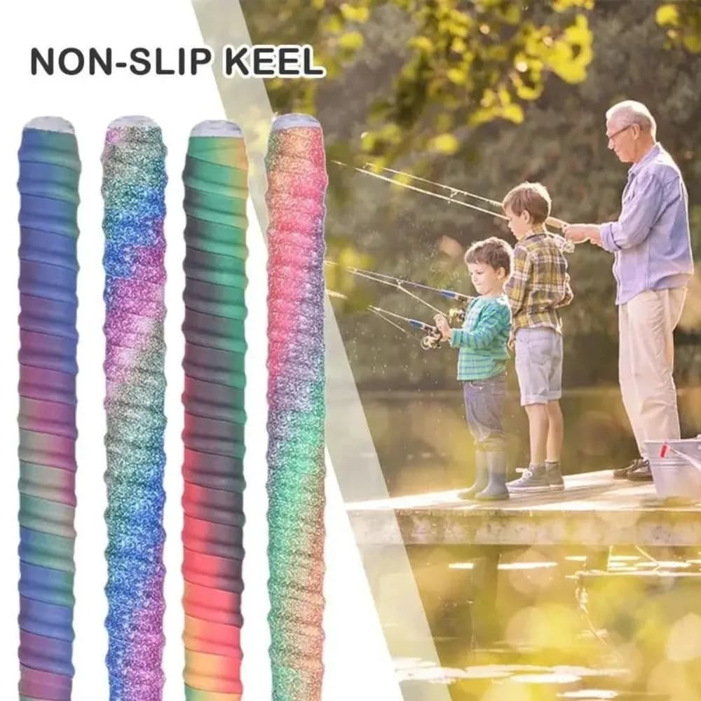 1.5M Gradiente Colorato Canna Da Pesca Fasce Anti-slip Racchetta Arcobaleno Manubrio Avvolgimento Grip Tape Badminton Sweatband Rubinetto