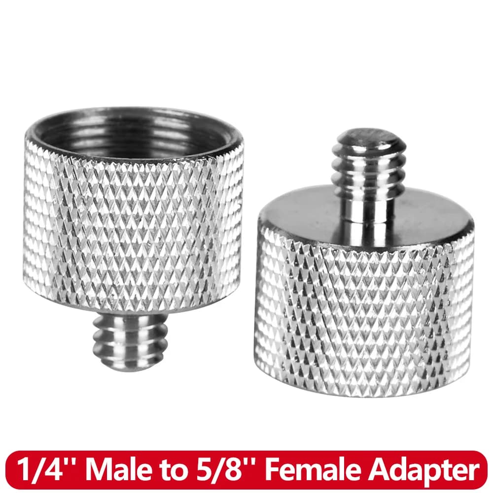 1/4'''male to 5/8'''' female microphone adapter for camera monitor to microphone stand