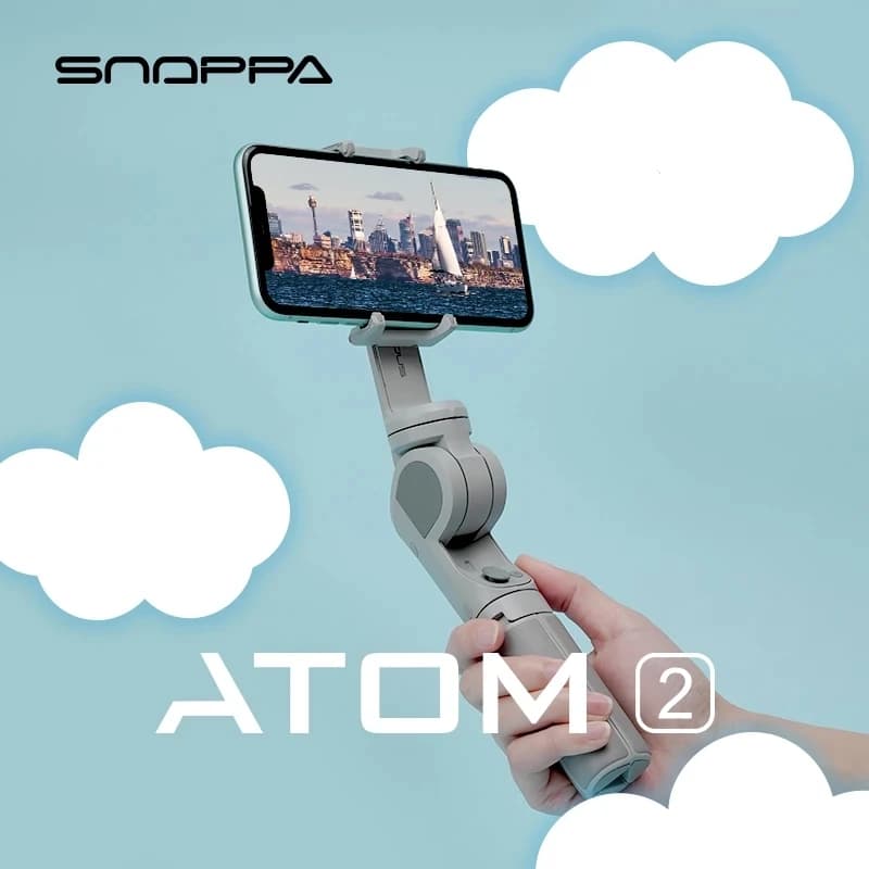 Snoppa ATOM2 Portable 3-axis stabilizer Gimbal Wireless Blue-tooth Selfie Stick Treppiede Phone Anti-Shake ATOM 2 for iPhone
