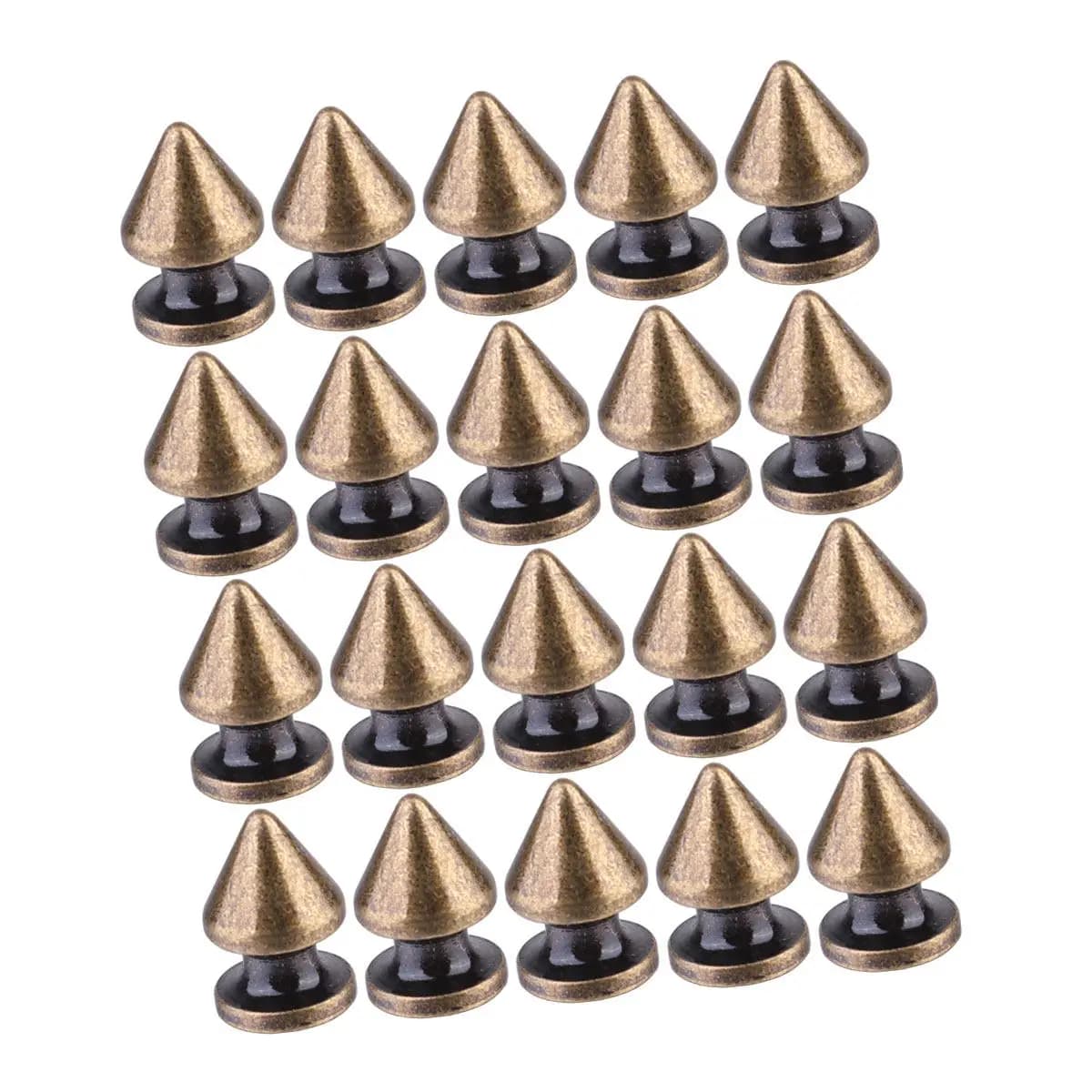 50 Pezzi Rivetti Decorativi in Ottone per Fai da Te, Accessori Metallici per Vestiti, Scarpe, Borse, Stile Punk, Artigianato