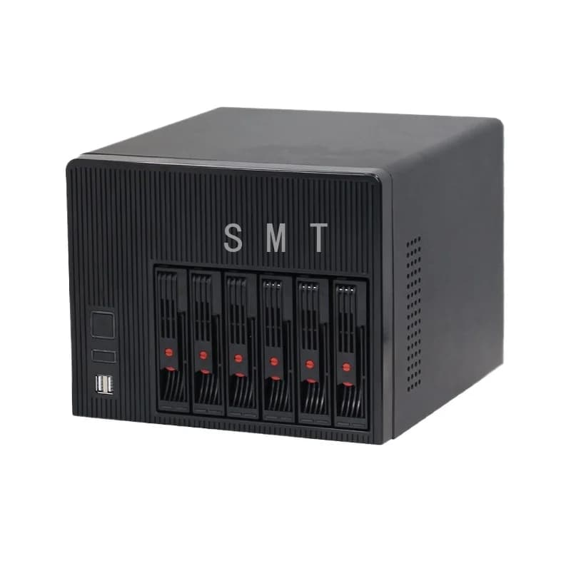 Telaio per server NAS, mini archiviazione domestica 4/6/8, supporto telaio della scheda principale Mini-ITX sostituibile a caldo
