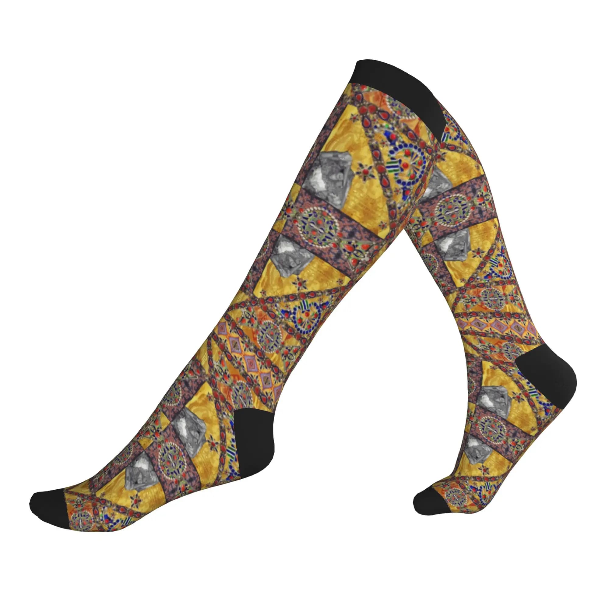 Calzini divertenti con motivi Kabyle e gioielli, calzini sportivi da basket Amazigh Berber con stampa 3D caldi per uomo e donna