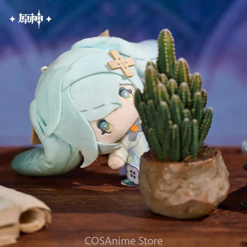 Ciondolo Peluche Originale Faruzan da 15cm del Gioco Genshin Impact, Ornamento per Cosplay, Portachiavi Faruzan, Regalo di Compleanno