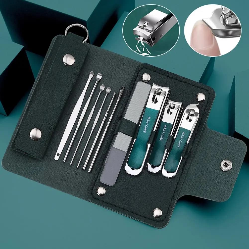 10 pieces set handheld manicure kit pedicure set nails tools for personal care trimmer tools for care of pedicure ear collector, gifts for home care