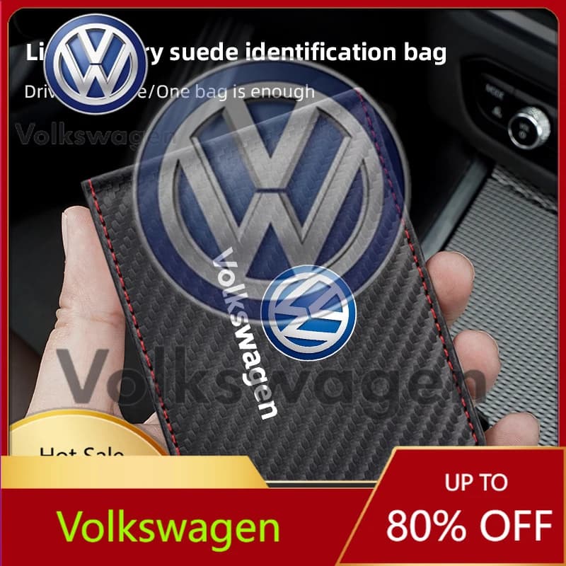 Car Sticker 2026 Hot Styling Mouldings For VOLKSWAGEN VW Volkswagen Car Driver License Wallet ID Credit Card Holder For VW GTI P