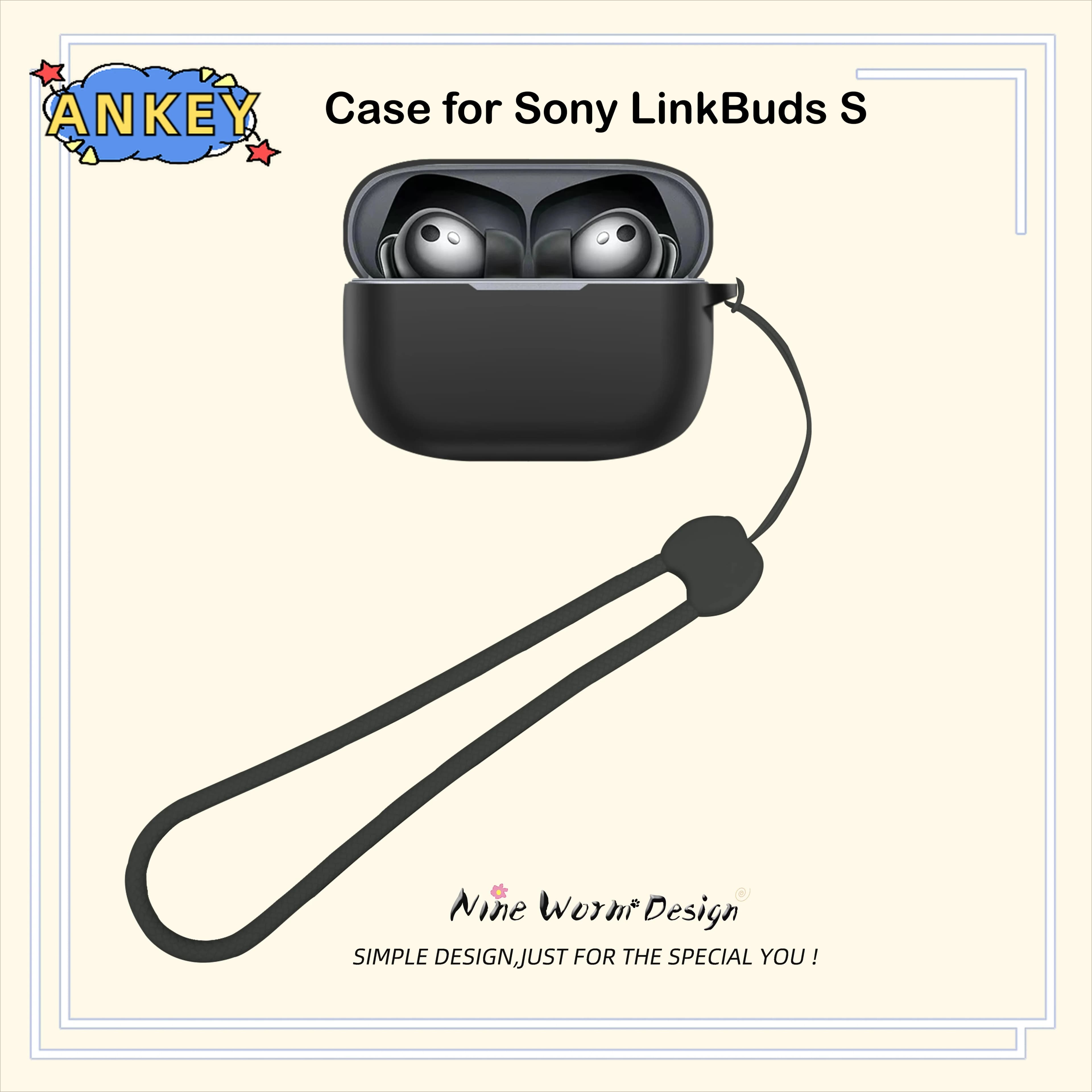 For Sony LinkBuds S Protective case for earphones Protective case for Bluetooth earphones wireless soft silicone anti-duta that transports