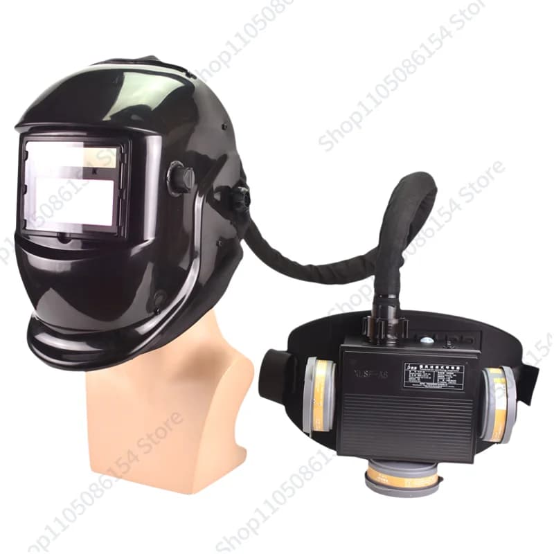Maschera per l'assunzione di aria, respiratore, purificatore d'aria antivirus PAPR, saldatura a luce variabile automatica, maschera per verniciatura a spruzzo e saldatura