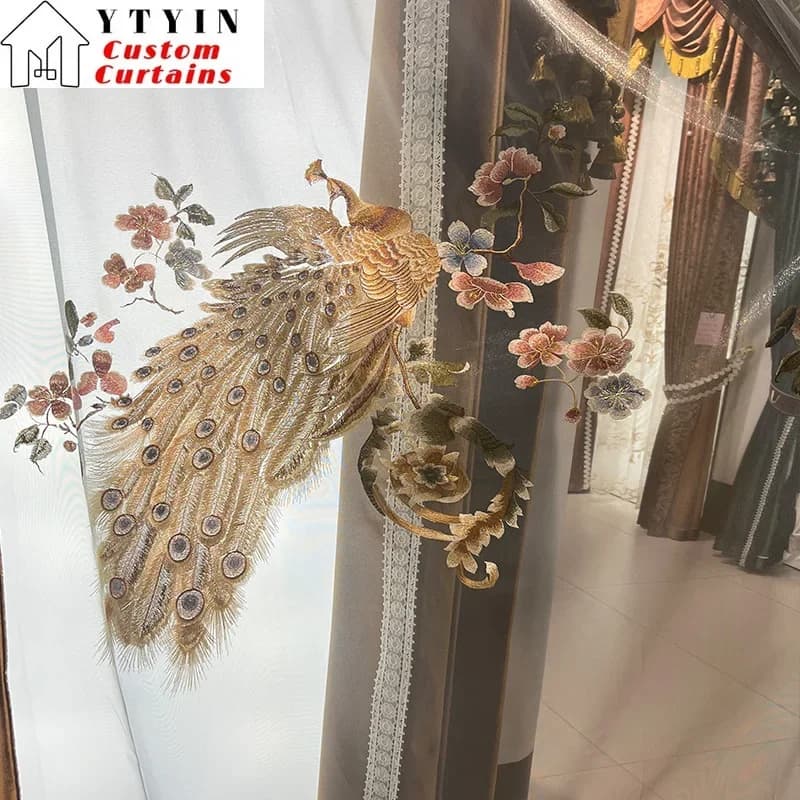 Formato personalizzato!! Tende classiche oscuranti di moda in velluto marrone dorato elegante di lusso europeo per l'arredamento della camera da letto della sala da pranzo