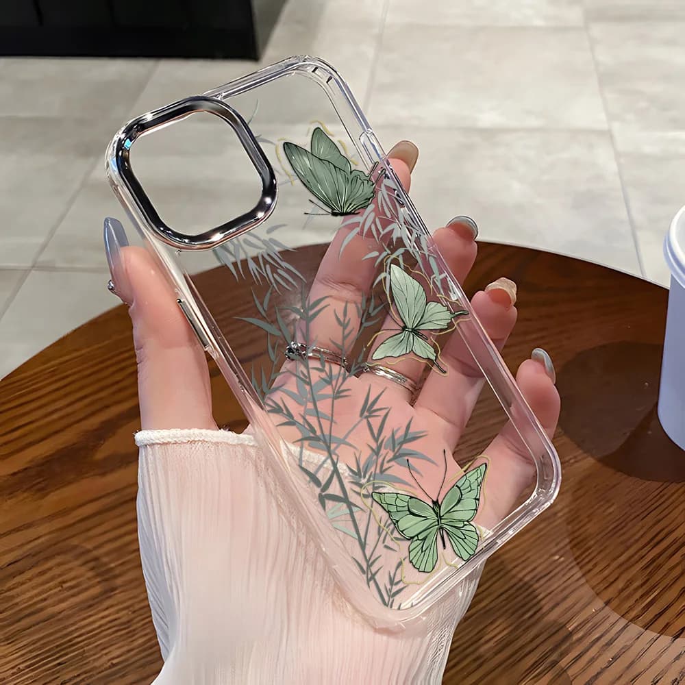 Silicone Butterfly Case For Samsung A56 5G A55 A16 A15 A54 S25 Edge S24 Ultra S23 FE A53 A35 A36 A06 A05s A26 A52 A14 S22 Cover