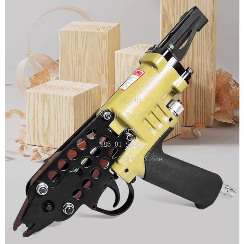 Pistola Pneumatica per Anelli a C, Pinza per Anelli a C, Graffatrice per Gabbie, Strumento per Recinzioni e Gabbie in Rete Metallica SC7C SC7E
