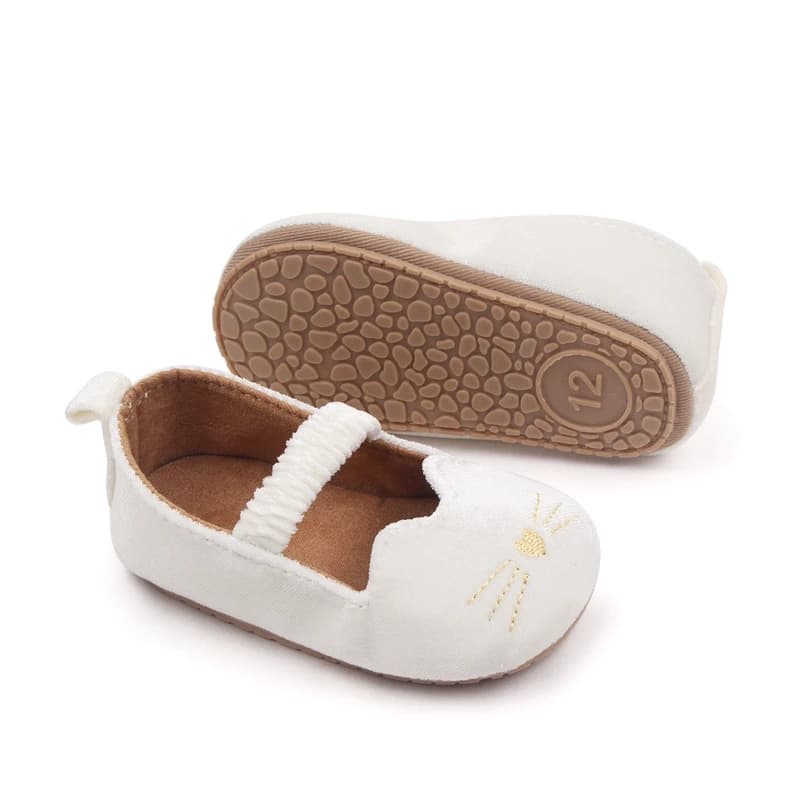 Adorabili mocassini slip-on con personaggi dei cartoni animati per bambine, con suole morbide per i primi passi - Calzature estive antiscivolo da principessa