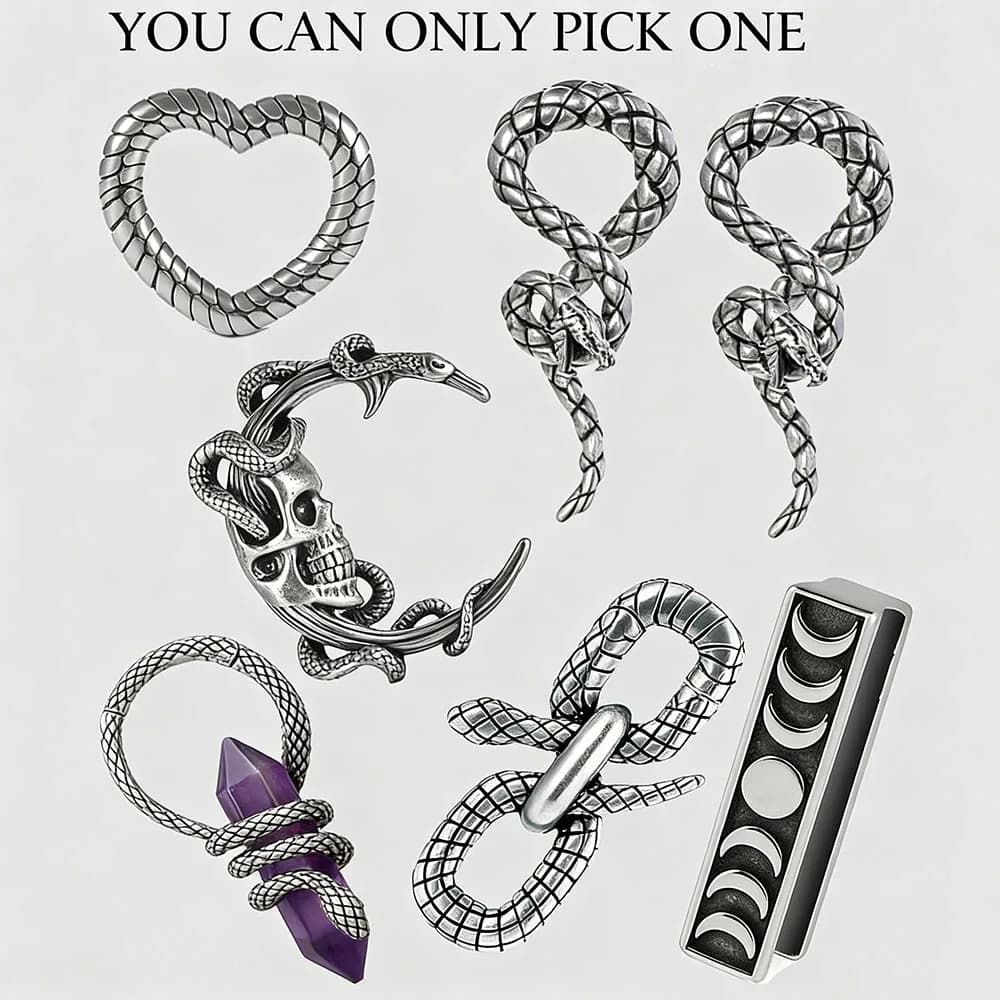 1PC Heart Ear Weight Snake Hoop Earring Piercings Amethyst Heavy Ear Weight Skull Moon Hollow Earlobe Expander Stretcher Jewelry
