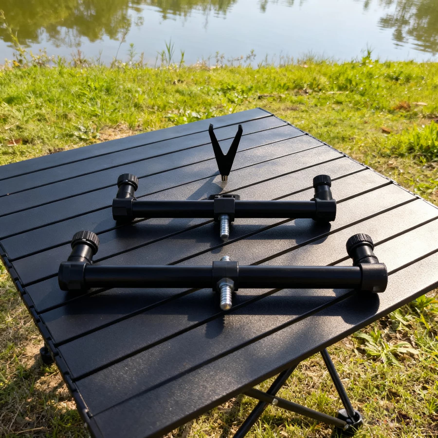 Barre trasversali bancarie per canna da pesca alla carpa e barra Buzz Staffa di rotazione bidirezionale Accessori per attrezzatura da pesca