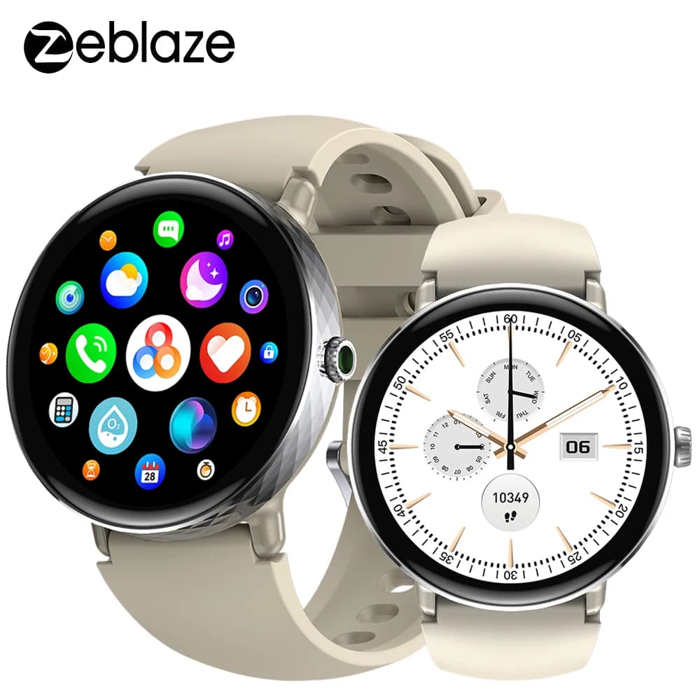 Zeblaze Lily 2 Orologio intelligente da donna femminile Chiamate Bluetooth 1.2 "AMOLED Schermo rotondo Classico Lady Smartwatch Sport Health Tracker