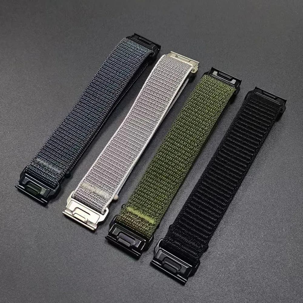 Cinturino per orologio in nylon da 26 22 mm per Garmin Fenix 8pro E 7X 7 6X 6 5plus/Forerunner 970 965 Quickfit Band Instinct 3 2X cinturino ad anello
