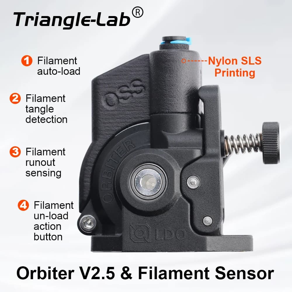 Sensore di Filamento Smart V4.2 per Estrusore Trianglelab LDO Orbiter V2, Kit per Rilevare Filamenti Bloccati, Componenti per Stampanti 3D