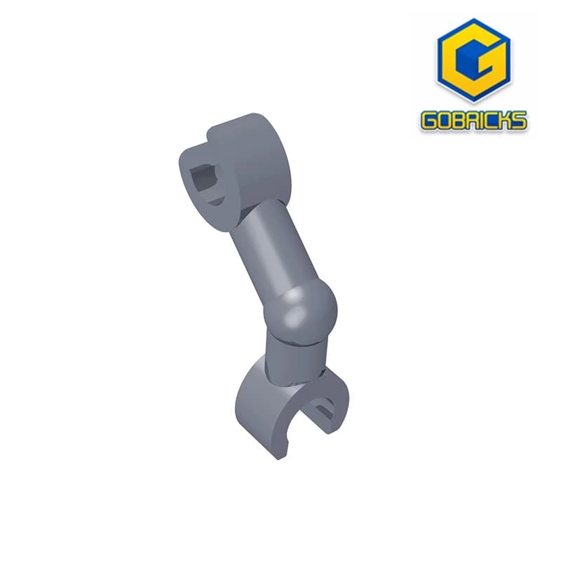 Gobricks GDS-1216 Scheletro del braccio, Piegato con clip a 90 gradi compatibile con i blocchi educativi fai da te per bambini LEGO 93061 26158