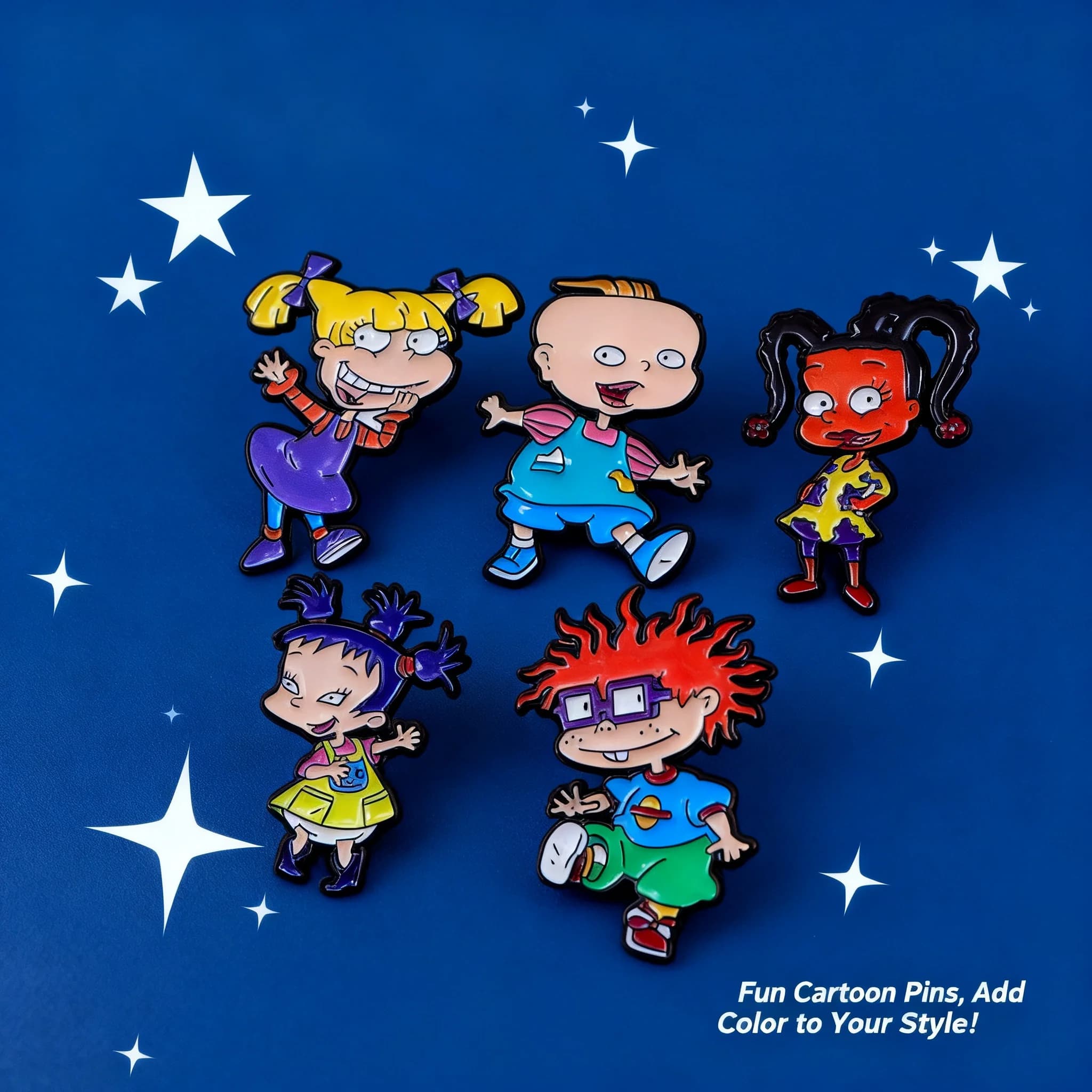Rugrats brooch pin clothing backpack accessory decoration hot selling alloy badge cross-border