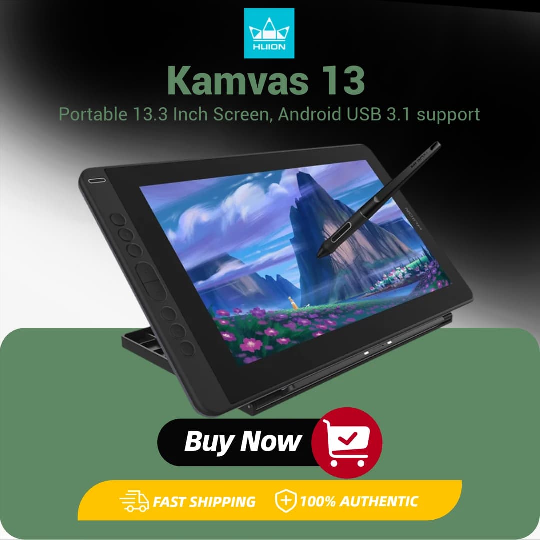 Huion Kamvas 13 Monitor per Tablet grafico AG Display con penna in vetro schermo da disegno 8192 stilo senza batteria per Android Windows MacOS