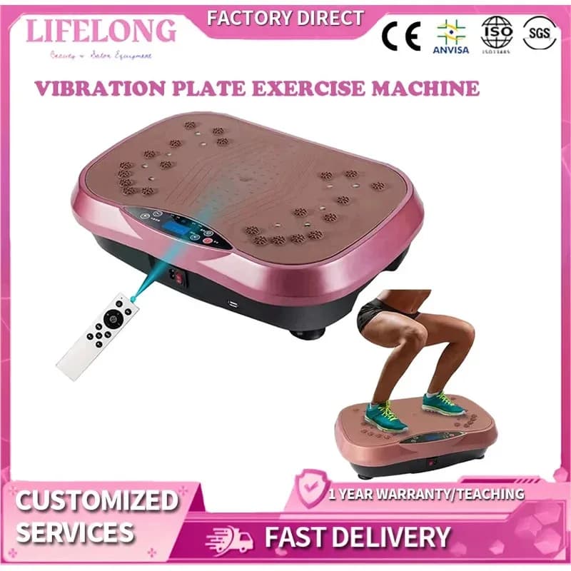 Piastra vibrante Perdita di peso Bruciare i grassi Massaggio Bluetooth Macchina dimagrante, Musica, Attrezzatura per esercizi domestici pigri, Tonificazione fitness