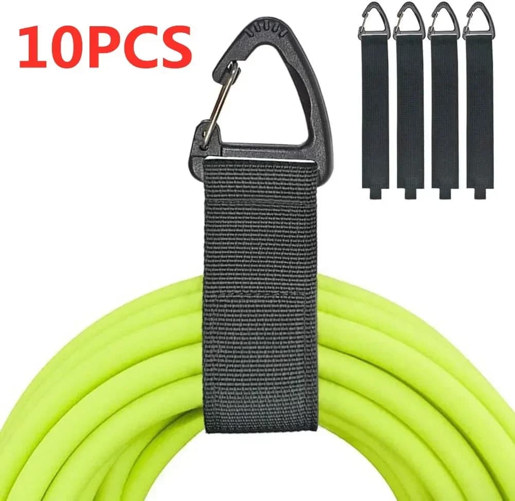 5/10PCS Supporto per organizer per cavi con fibbia triangolare Gestore di cavi Gestione dei cavi di alimentazione Cinghie di stoccaggio per cavi pesanti in nylon per cavi