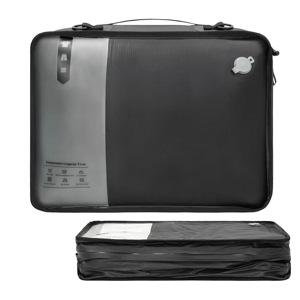 Cubi di Compressione per Viaggi, Sacchetti Sottovuoto per Viaggi d'Affari, Cubi di Compressione Professionali Riutilizzabili IP67 per Valigie da 20 Pollici