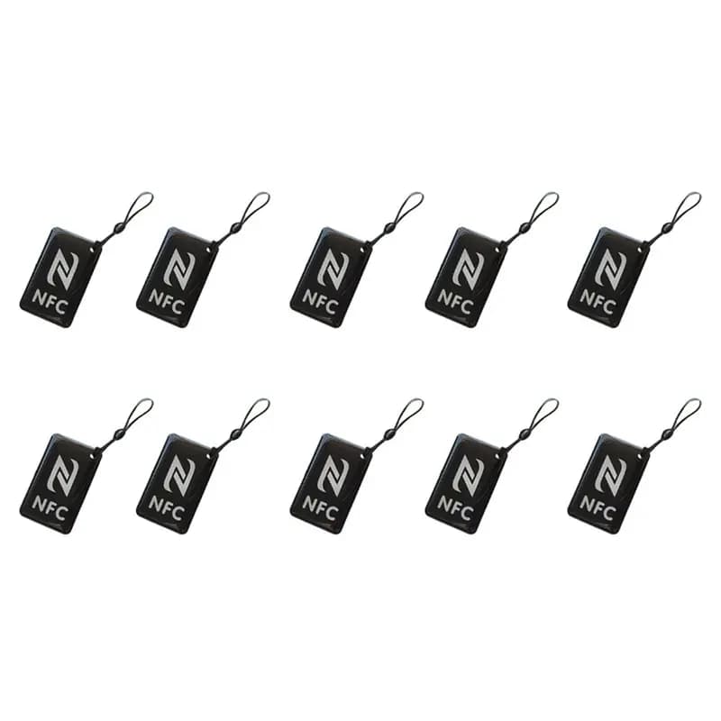 B27B 10Pc 13.56Mhz NTAG215 Tag ISO14443A 504 Bytes Crystal Epoxy Card Ntag215 Epoxy Resin Tag For All Phones