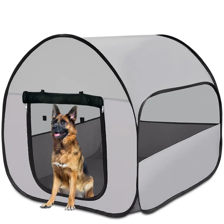 Recinto per Cani Pop-Up Grande, Trasportabile, da Esterno, con Borsa per il Trasporto, Gabbia da Viaggio Impermeabile per Campeggio e Casa