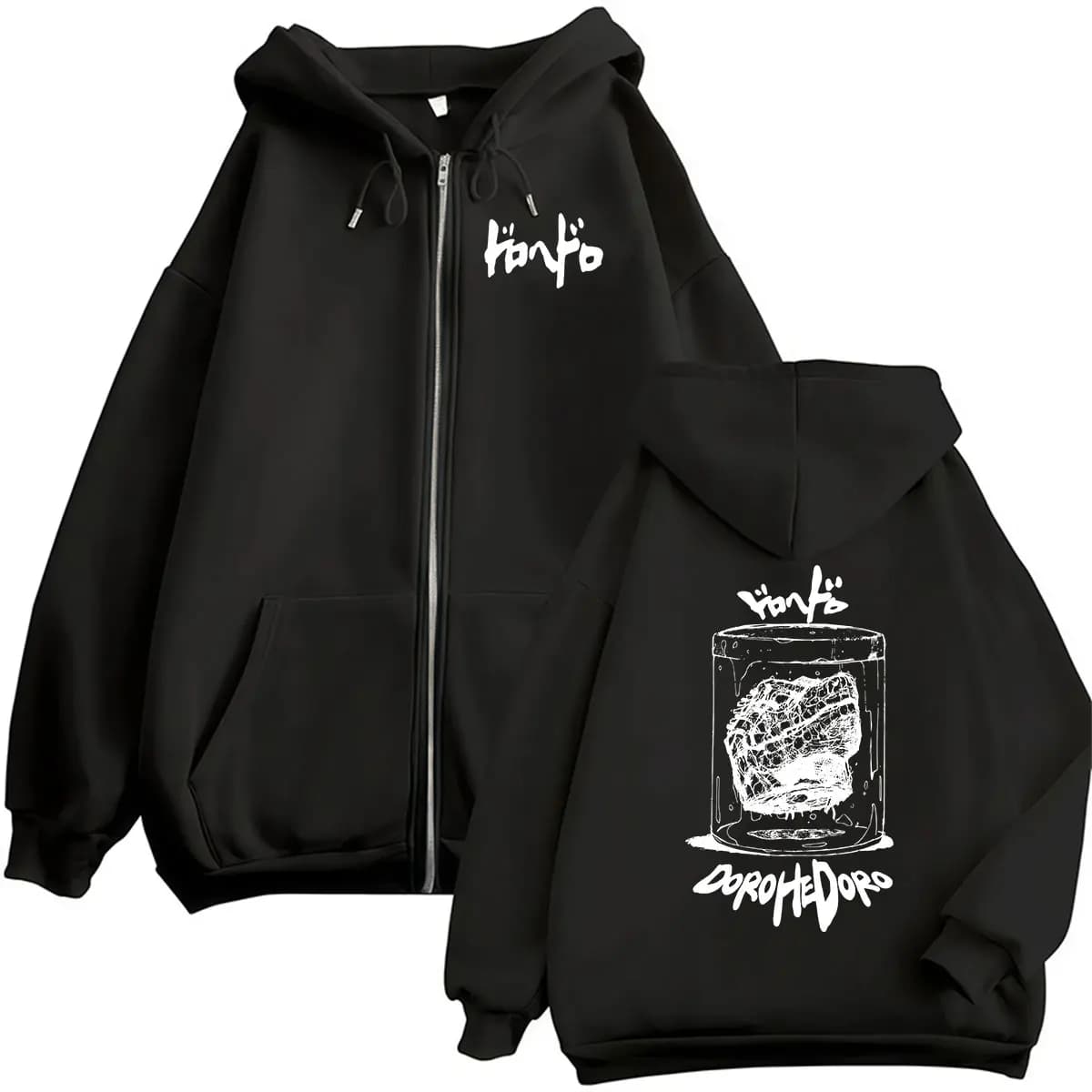 Japanese Anime Dorohedoro Kaiman Zipper Hoodie Men's Women Fashion Oversized Jacket Sweatshirt Fleece Pullover Hooded Streetwear