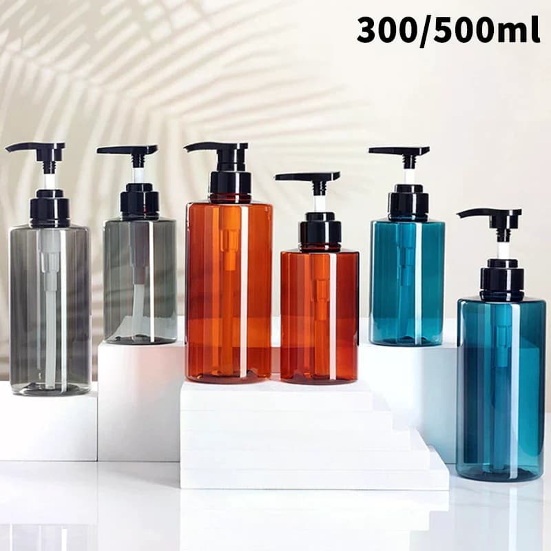Dispenser per Sapone Liquido da 300/500ml, Flacone Vuoto con Pompa, Contenitore Portatile da Viaggio, Accessorio da Bagno