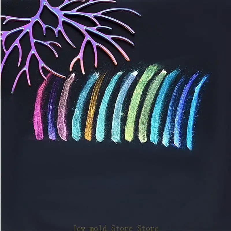 C71B 4 colori Resina Pigment Rainbow Polvere colorante epossidico stampo Glitter Riempimento Materiale Decorazioni per manicure