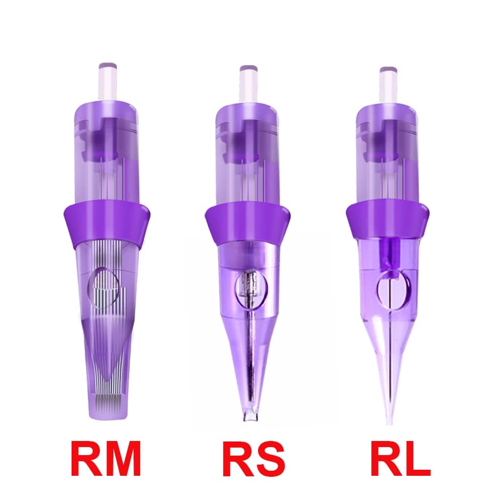 cartuchos para tatuar 10 pezzi Cartuccia per tatuaggio Ago Sterilizzare Membrana Ago per tatuaggio RL RS RM per macchinetta rotativa per tatuaggi