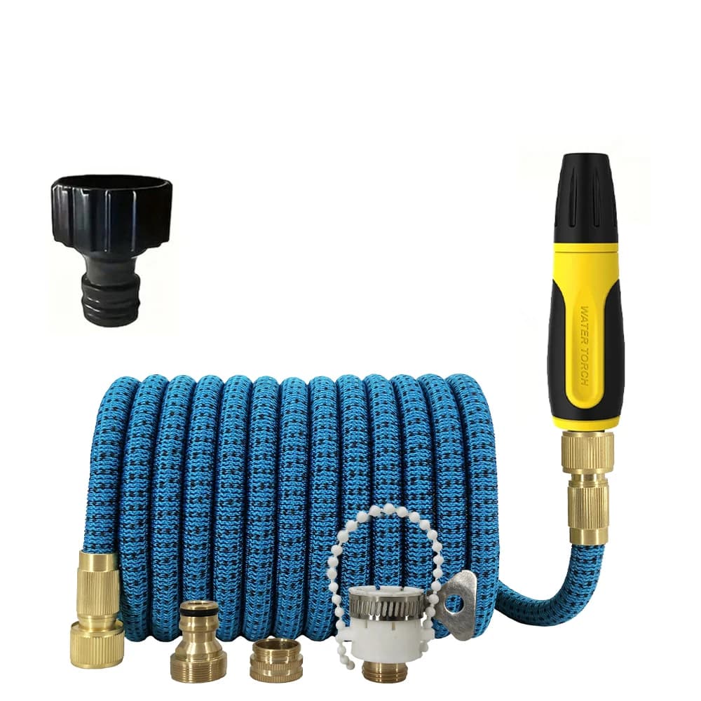 Tubo da Giardino Espandibile 2026, Tubo Magico Multifunzione con Pistola ad Acqua, Schiuma e Spruzzatore per Lavaggio Auto