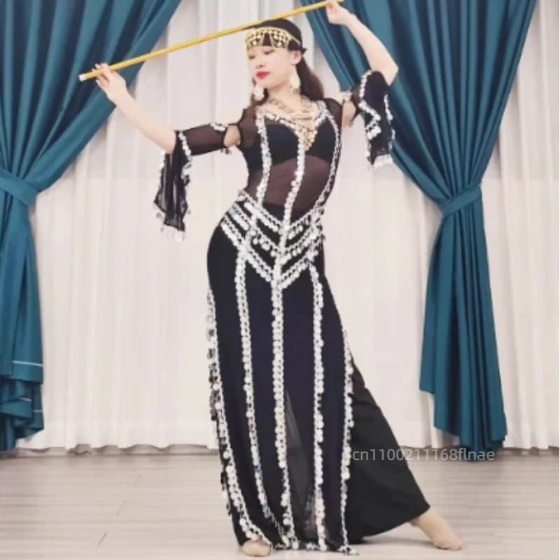 Costumi personalizzati per competizioni di danza del ventre, inclusi abiti di danza del ventre per adulti, abiti etnici orientali, spettacoli teatrali