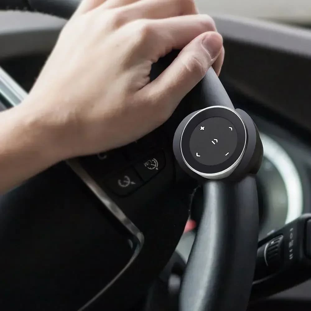 Per iPhone Android bicicletta auto multimediale MP3 volante multifunzionale pulsante Bluetooth impermeabile telecomando con staffa