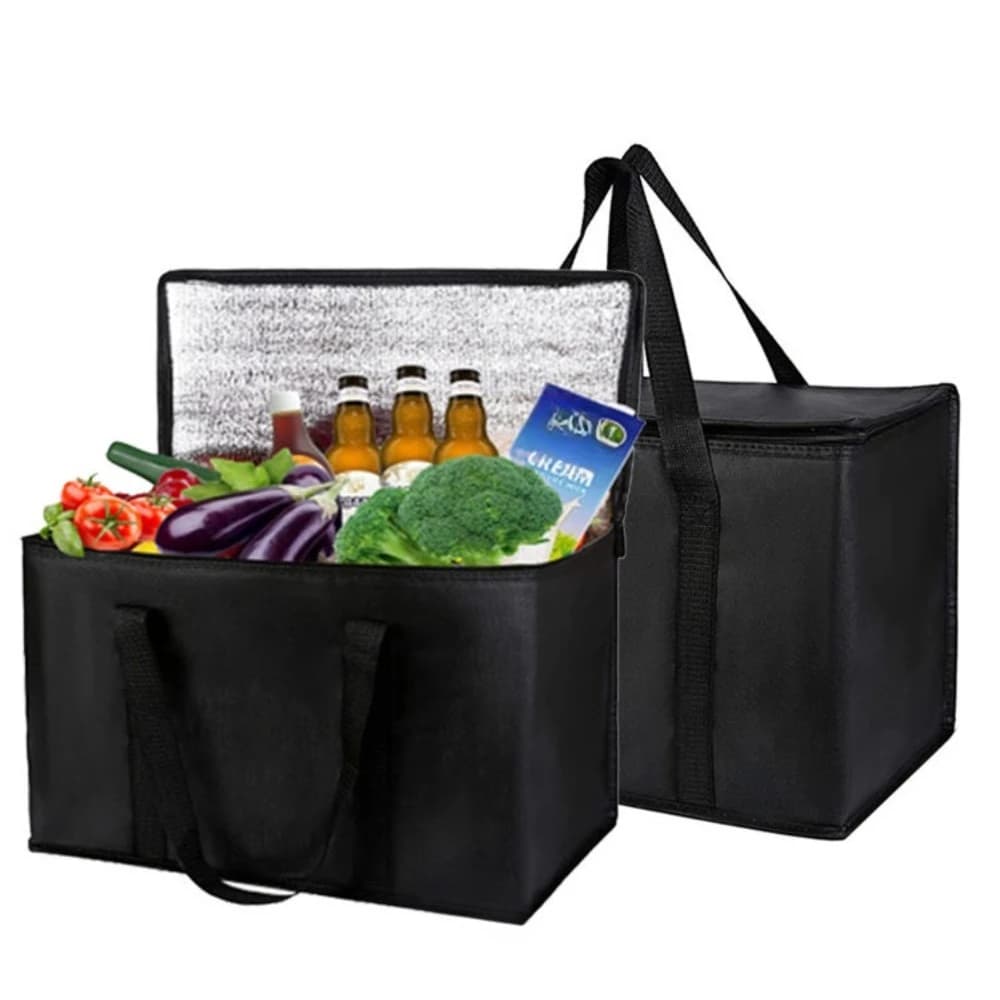 Borsa Termica Isolante Pieghevole, Contenitore Portatile per Alimenti, Organizer per Campeggio, Pranzo e Bevande all'Aperto