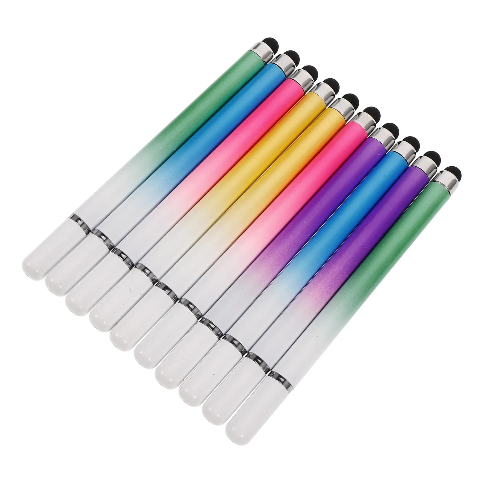 Penna stilo capacitiva da 10 pezzi, penna universale per touch screen, per tablet, telefono, appunti, disegno, penne capacitiva di precisione