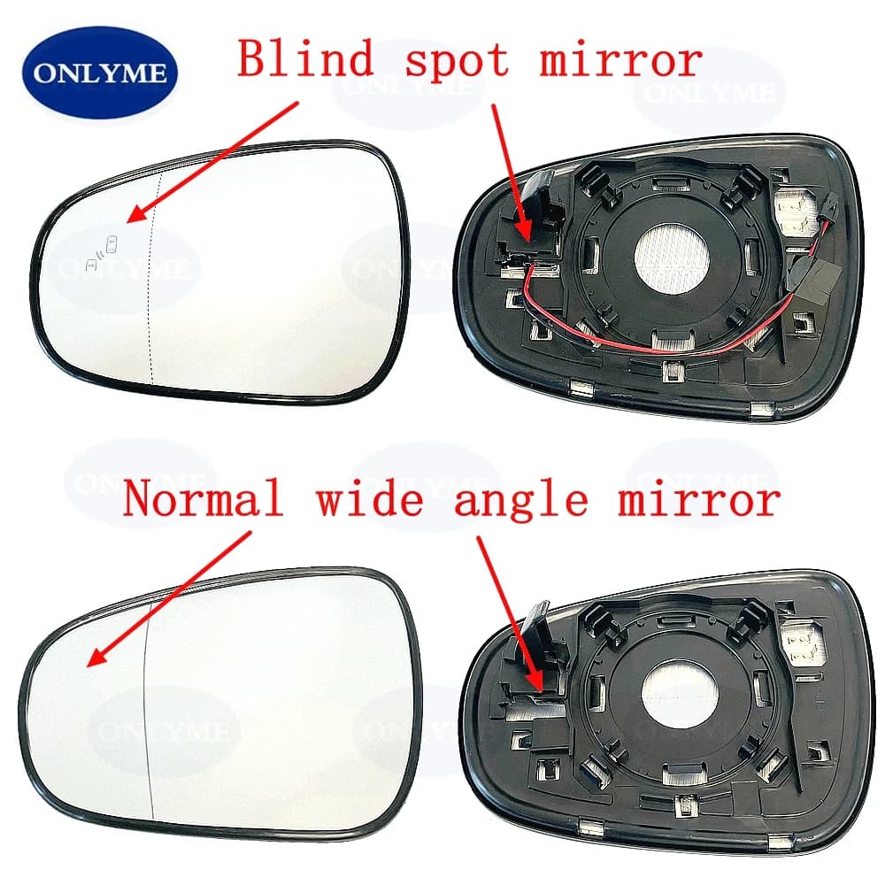 Car Wide Angle Heated Mirror Glass With Blind Spot For Lexus CT 200 200H 2012 2013 2014 2015 2016 2017 2018 2019