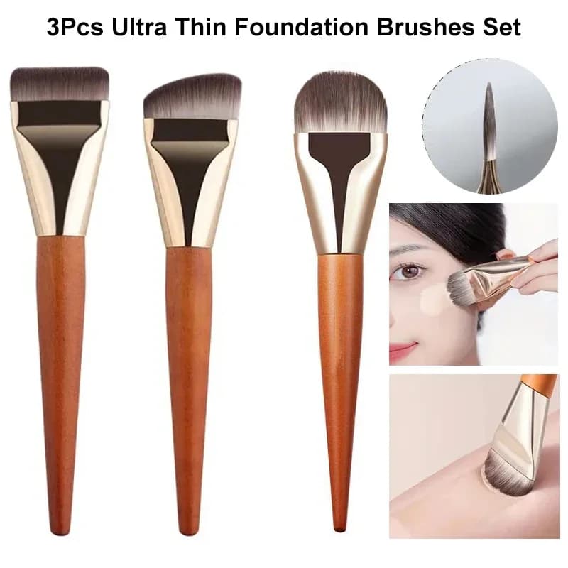 1/2/3 pieces professional foundation brush ultra thin head for foundation liquid shade concealer brushes beauty tool for make-up woman face