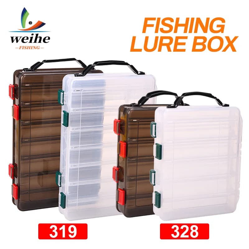 WEIHE 1 piece 328 # 319 # Set of plastic hooks for double side baits, fishing gear box