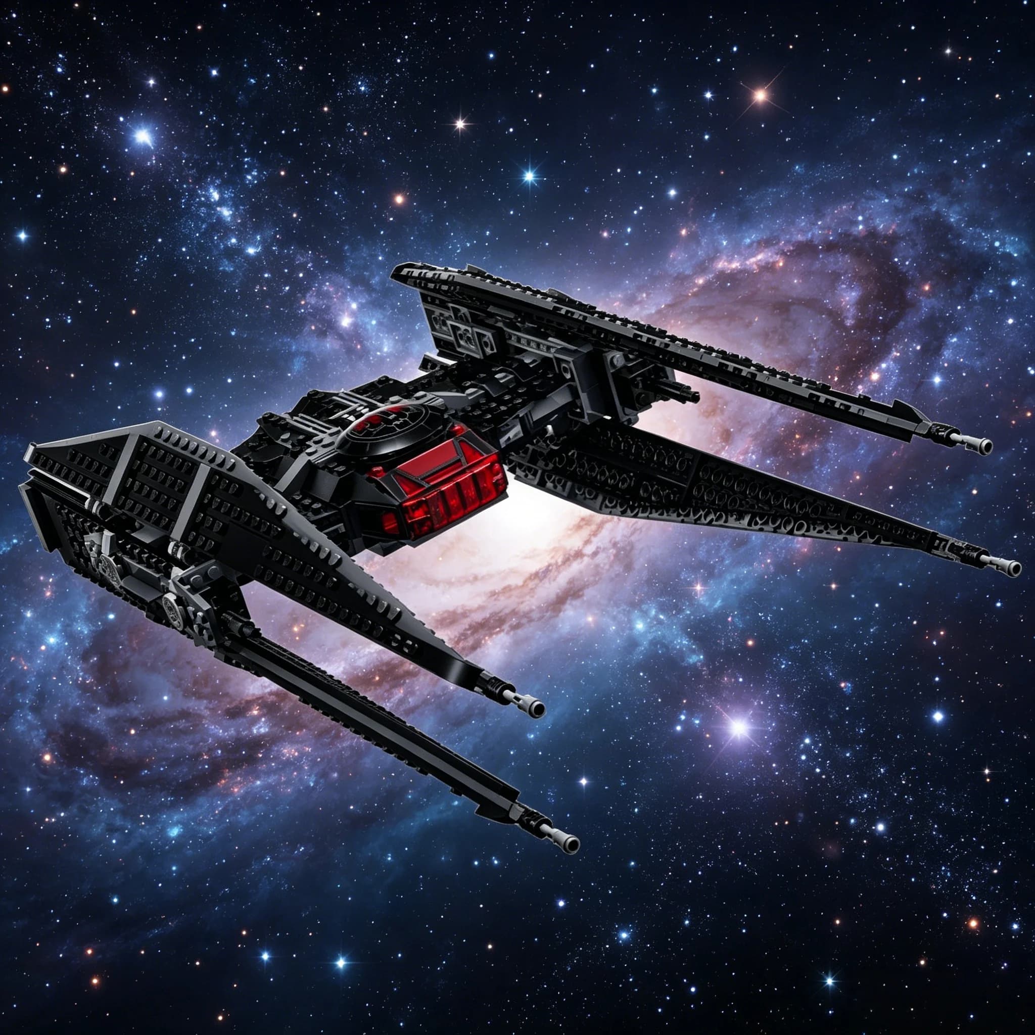 1459 pezzi del modello TIE fighter UCS di Carlo Lun, blocchi da costruzione, regalo di Natale, assemblaggio fai da te, giocattoli educativi per bambini